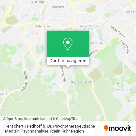 Tenschert-Friedhoff b. Dr. Psychotherapeutische Medizin Psychoanalyse Karte