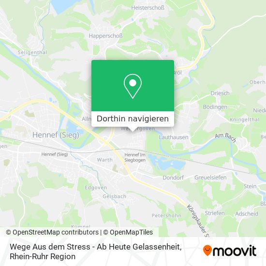 Wege Aus dem Stress - Ab Heute Gelassenheit Karte