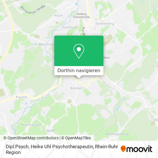 Dipl.Psych. Heike Uhl Psychotherapeutin Karte