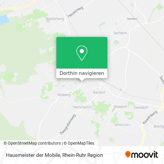 Hausmeister der Mobile Karte