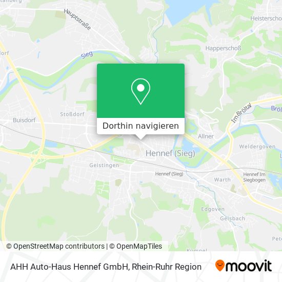 AHH Auto-Haus Hennef GmbH Karte