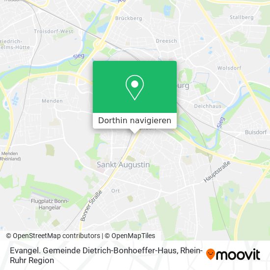 Evangel. Gemeinde Dietrich-Bonhoeffer-Haus Karte