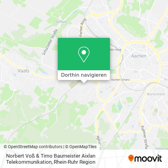 Norbert Voß & Timo Baumeister Aixlan Telekommunikation Karte