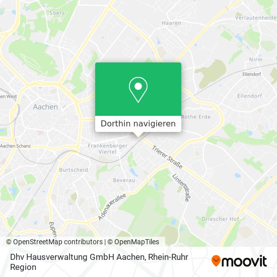 Dhv Hausverwaltung GmbH Aachen Karte