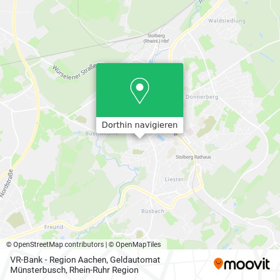 VR-Bank - Region Aachen, Geldautomat Münsterbusch Karte