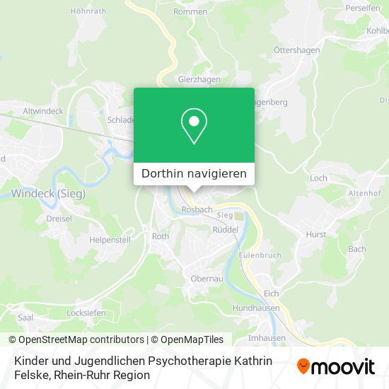 Kinder und Jugendlichen Psychotherapie Kathrin Felske Karte