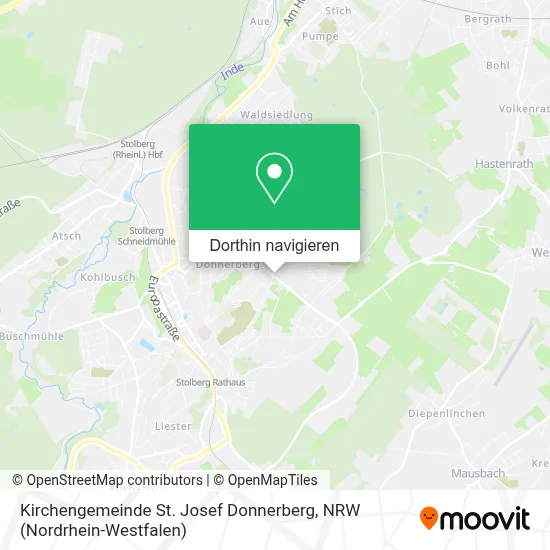 Kirchengemeinde St. Josef Donnerberg Karte