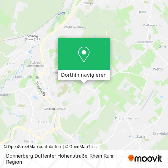 Donnerberg Duffenter Höhenstraße Karte