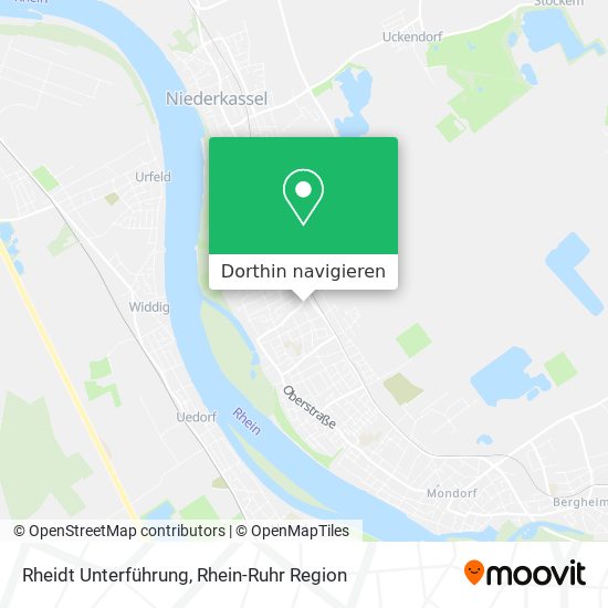 Rheidt Unterführung Karte