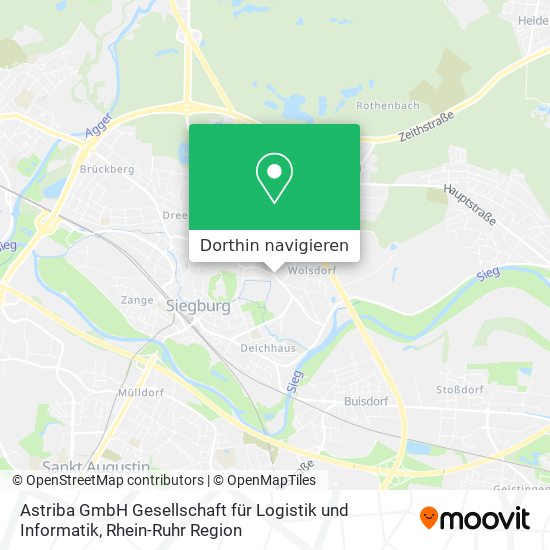 Astriba GmbH Gesellschaft für Logistik und Informatik Karte