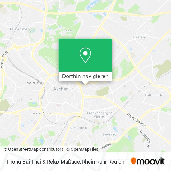 Thong Bai Thai & Relax Maßage Karte