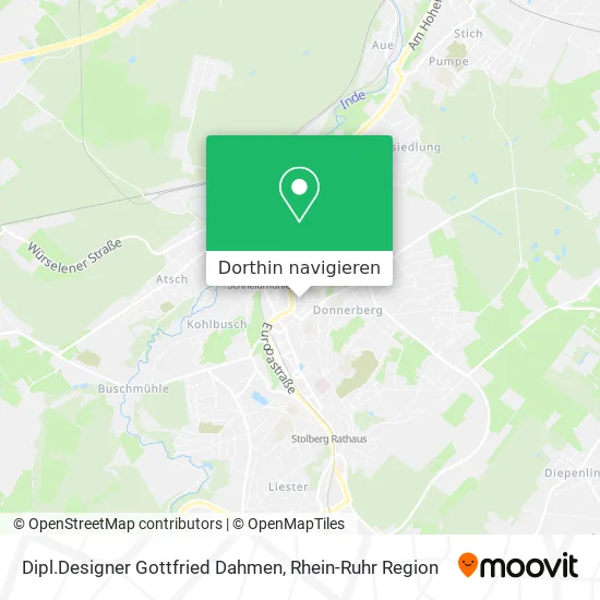 Dipl.Designer Gottfried Dahmen Karte