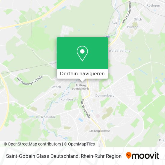 Saint-Gobain Glass Deutschland Karte