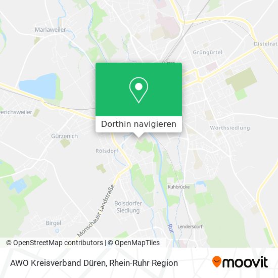 AWO Kreisverband Düren Karte