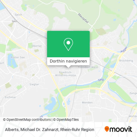 Alberts, Michael Dr. Zahnarzt Karte