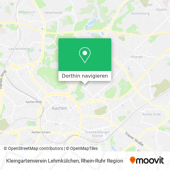 Kleingartenverein Lehmkülchen Karte