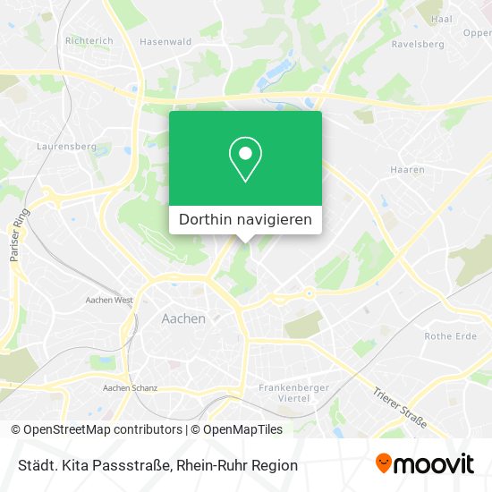 Städt. Kita Passstraße Karte