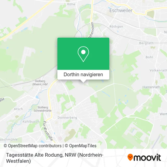 Tagesstätte Alte Rodung Karte