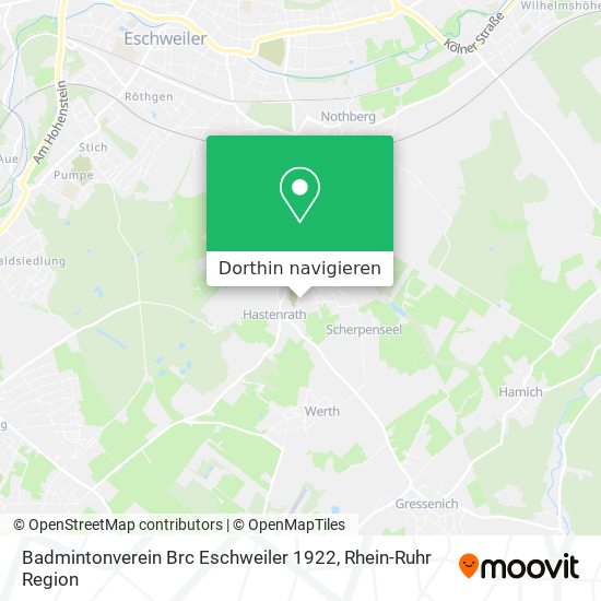 Badmintonverein Brc Eschweiler 1922 Karte