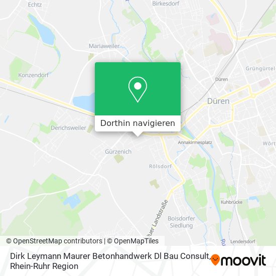Dirk Leymann Maurer Betonhandwerk Dl Bau Consult Karte