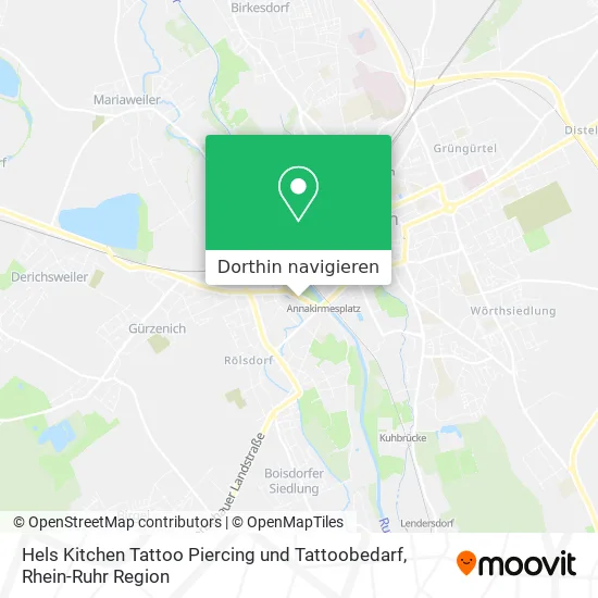 Hels Kitchen Tattoo Piercing und Tattoobedarf Karte