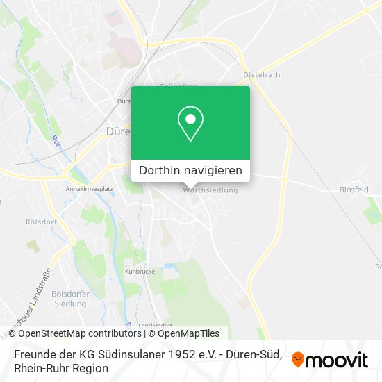 Freunde der KG Südinsulaner 1952 e.V. - Düren-Süd Karte