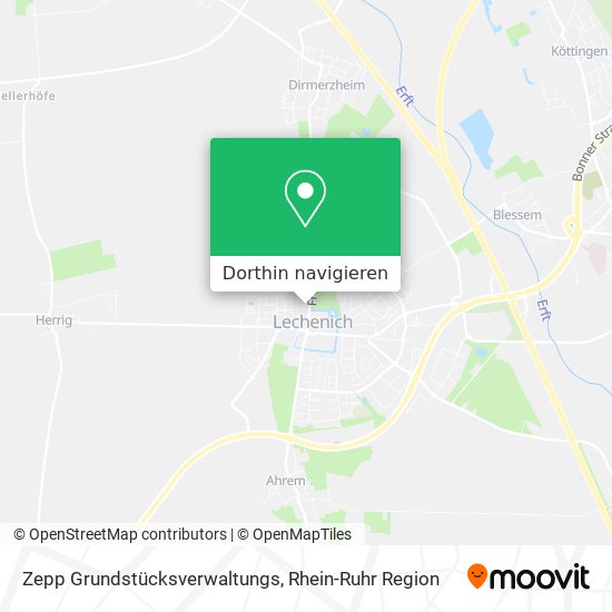 Zepp Grundstücksverwaltungs Karte
