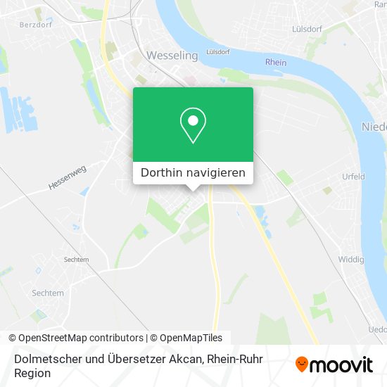 Dolmetscher und Übersetzer Akcan Karte