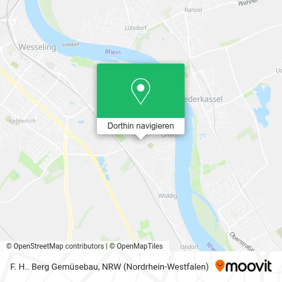 F. H.. Berg Gemüsebau Karte