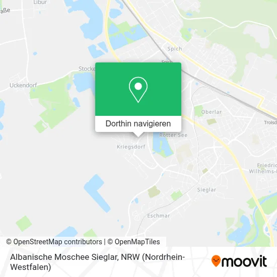 Albanische Moschee Sieglar Karte