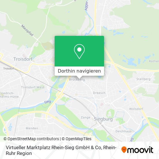 Virtueller Marktplatz Rhein-Sieg GmbH & Co Karte