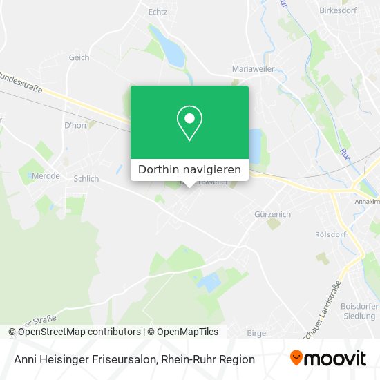 Anni Heisinger Friseursalon Karte