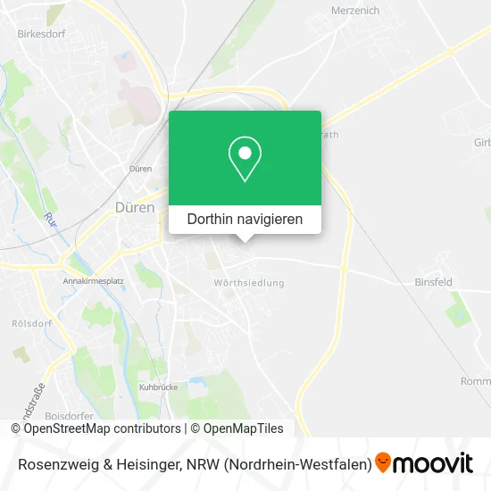 Rosenzweig & Heisinger Karte