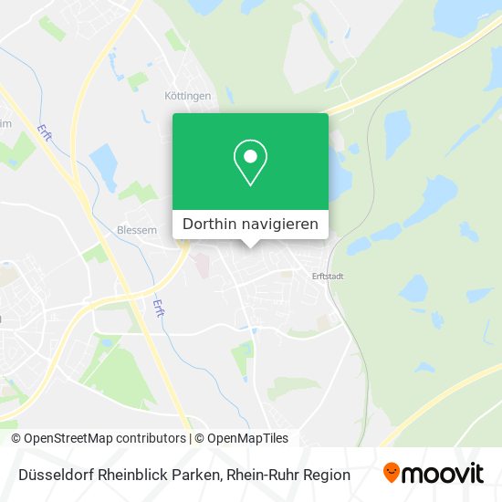 Düsseldorf Rheinblick Parken Karte