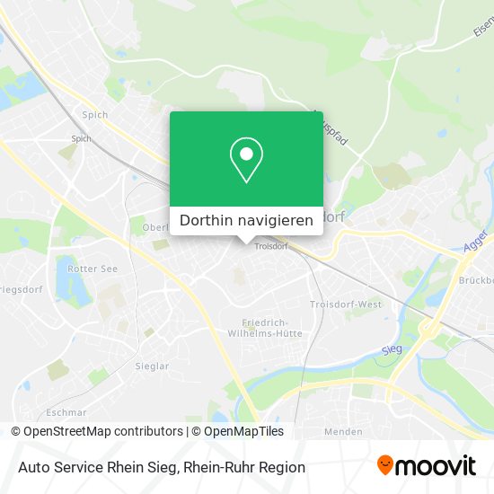 Auto Service Rhein Sieg Karte