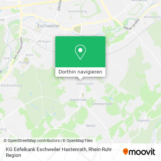 KG Eefelkank Eschweiler Hastenrath Karte