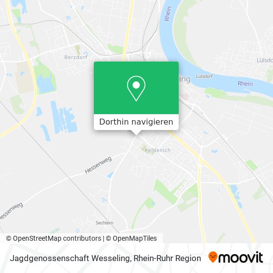 Jagdgenossenschaft Wesseling Karte