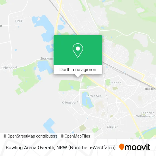 Bowling Arena Overath Karte