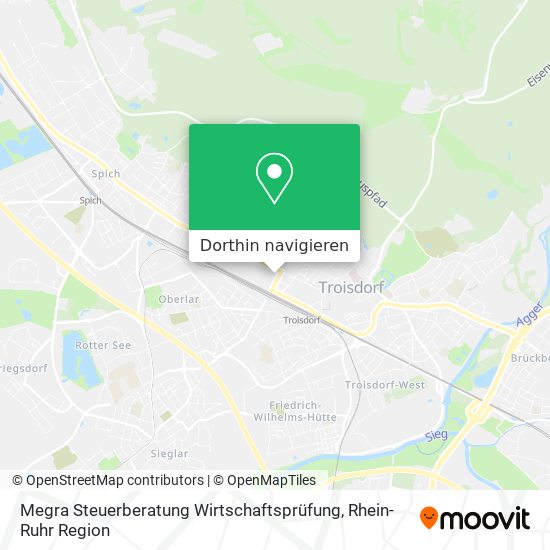 Megra Steuerberatung Wirtschaftsprüfung Karte