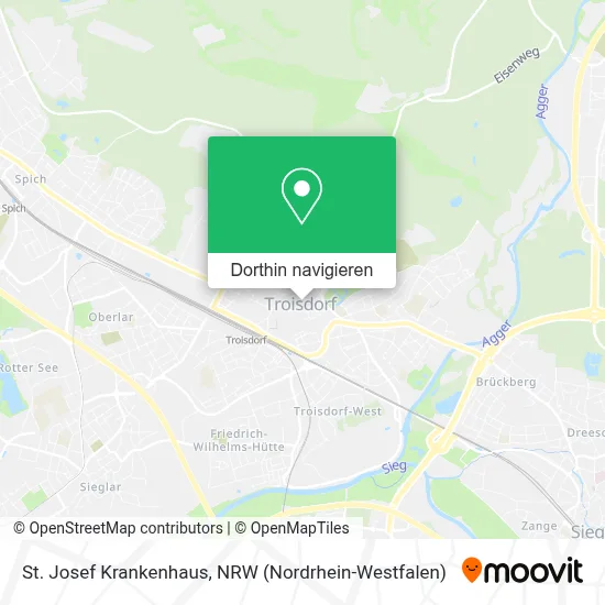 St. Josef Krankenhaus Karte