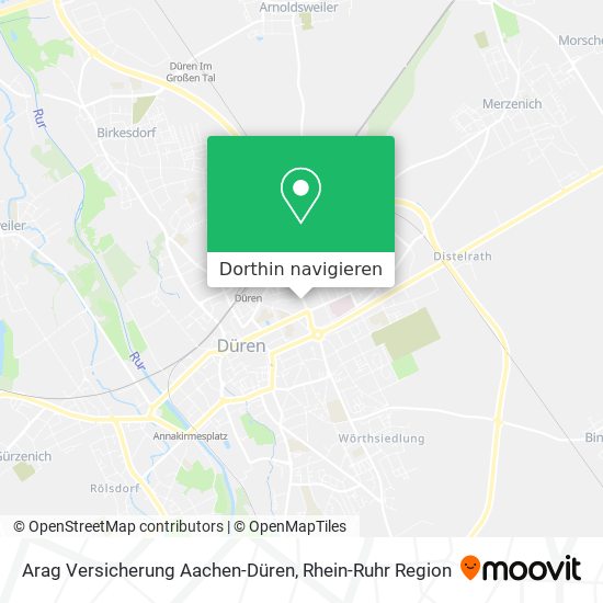Arag Versicherung Aachen-Düren Karte