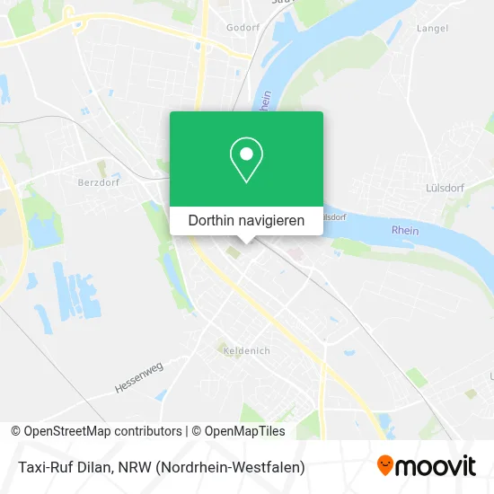 Taxi-Ruf Dilan Karte