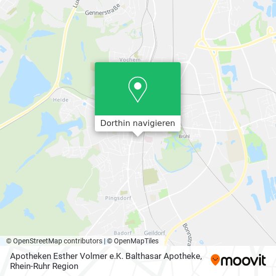 Apotheken Esther Volmer e.K. Balthasar Apotheke Karte