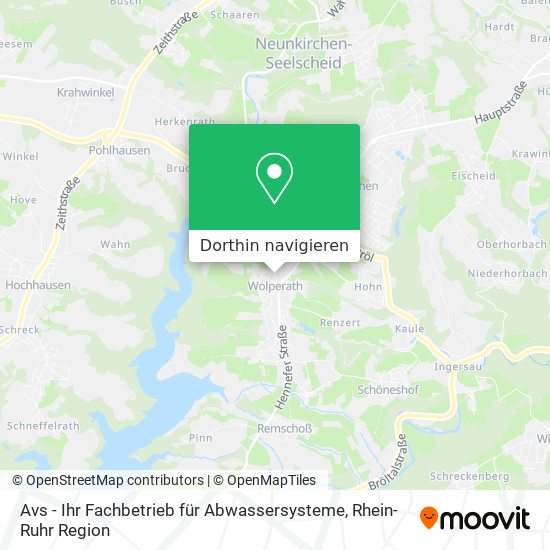 Avs - Ihr Fachbetrieb für Abwassersysteme Karte