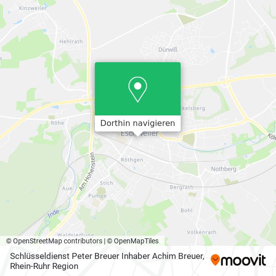 Schlüsseldienst Peter Breuer Inhaber Achim Breuer Karte