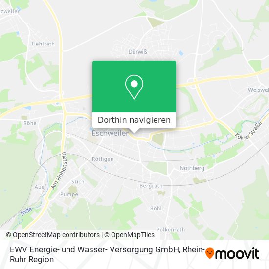 EWV Energie- und Wasser- Versorgung GmbH Karte