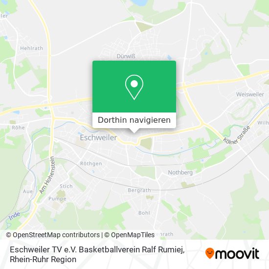 Eschweiler TV e.V. Basketballverein Ralf Rumiej Karte