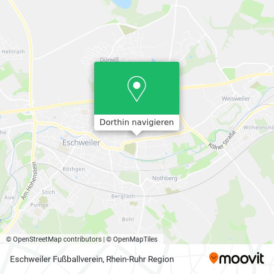 Eschweiler Fußballverein Karte