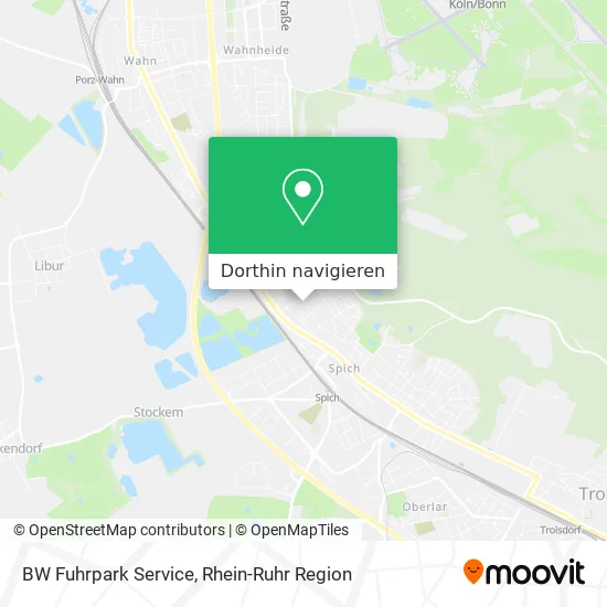 BW Fuhrpark Service Karte