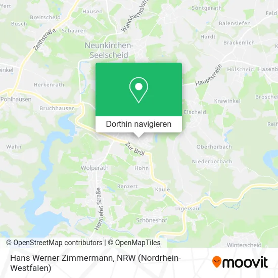 Hans Werner Zimmermann Karte